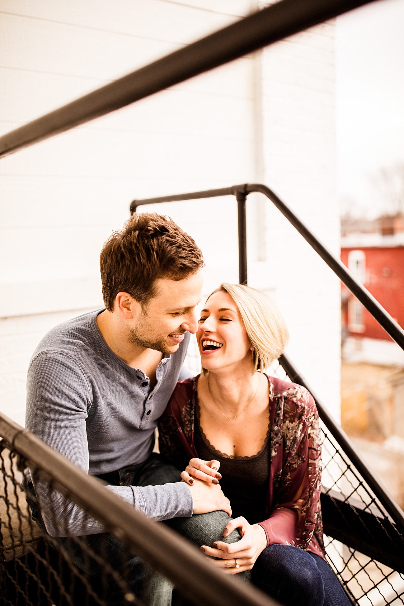 Brandon and Jenny :: In Home Engagement Photos // St. Louis